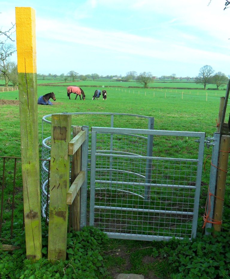 New kissing gate at Manor House Farm